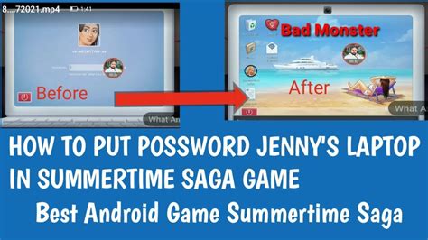 summertime saga password|Summertime Saga Jenny Laptop Password 